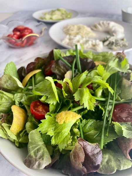 Summer Green Salad In A Very Cheap Vegan Recipe