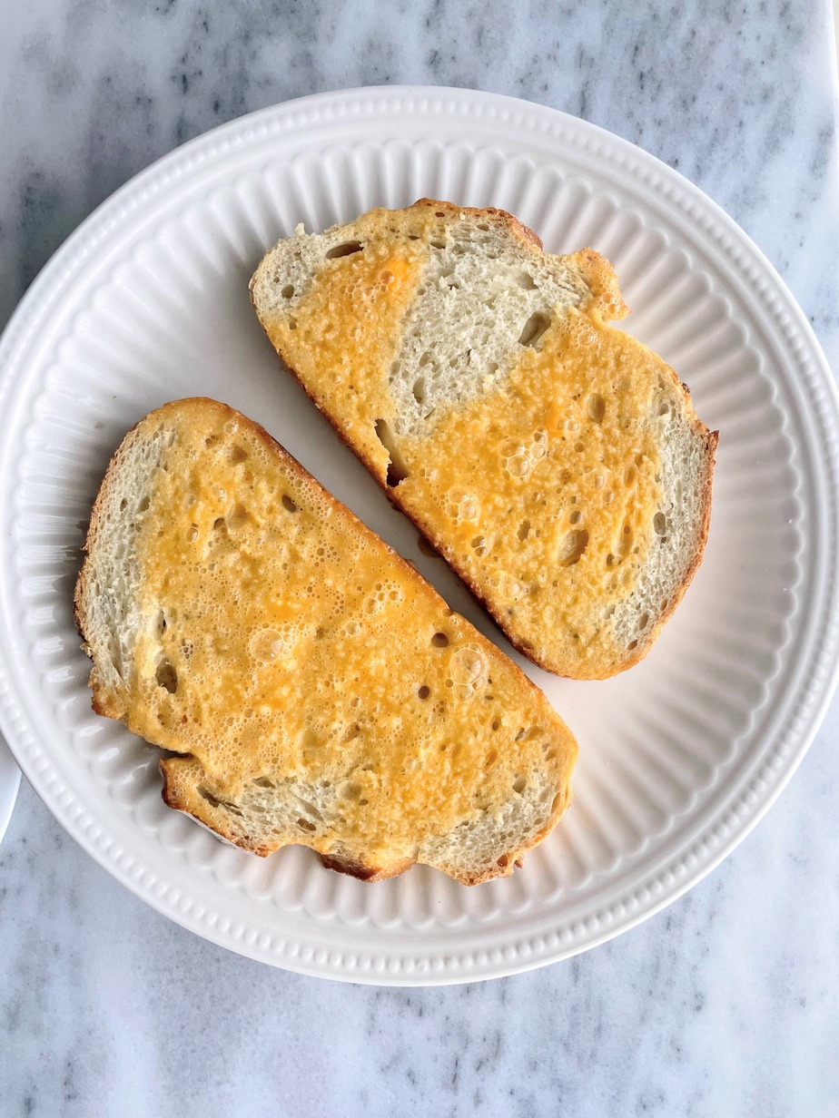 sourdough bread soaked in egg