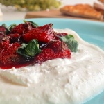 whipped feta with strawberry