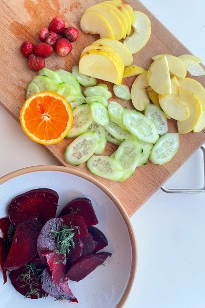 beet and cucumber salad