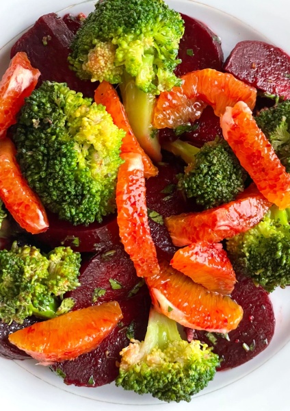 vegan salad with beets