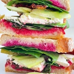 beetroot and cheese sandwich